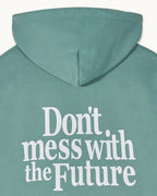Sweatshirt Hoodie - Washed Green - Homme