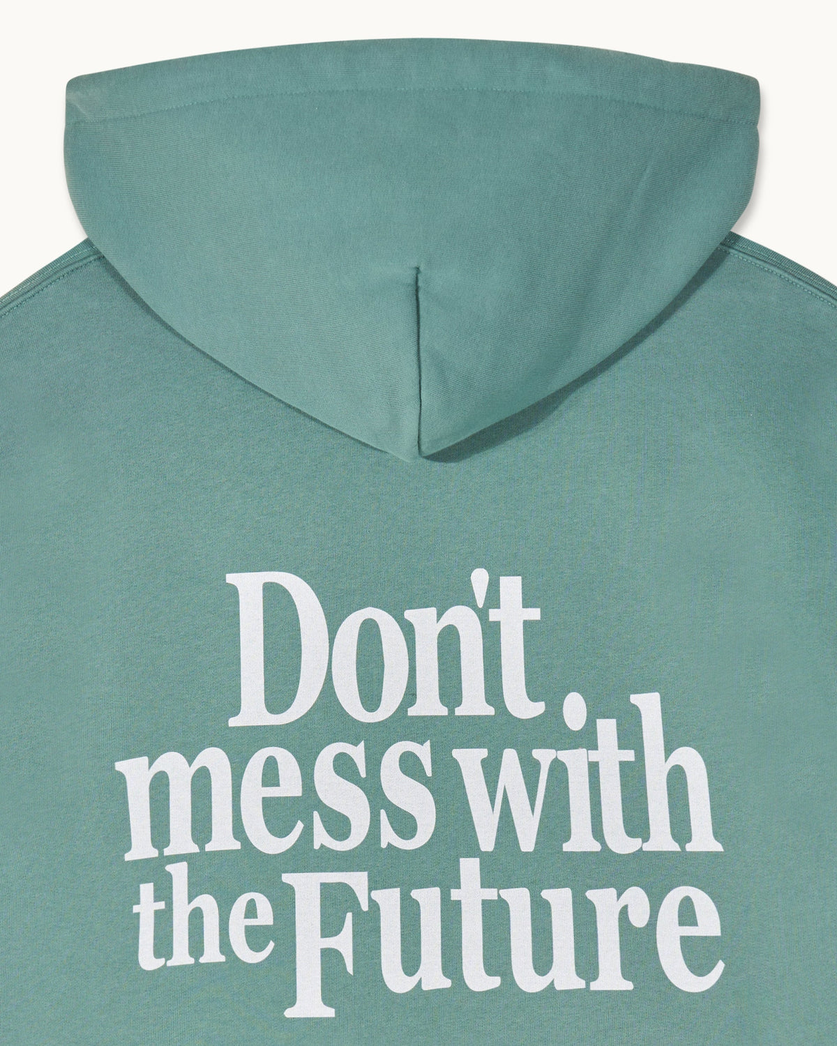 Sweatshirt Hoodie - Washed Green - Homme