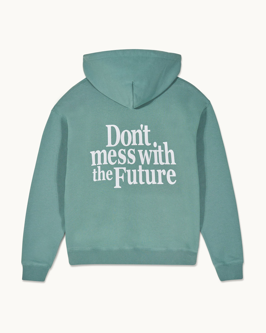Sweatshirt Hoodie - Washed Green - Homme