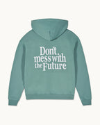 Sweatshirt Hoodie - Washed Green - Homme