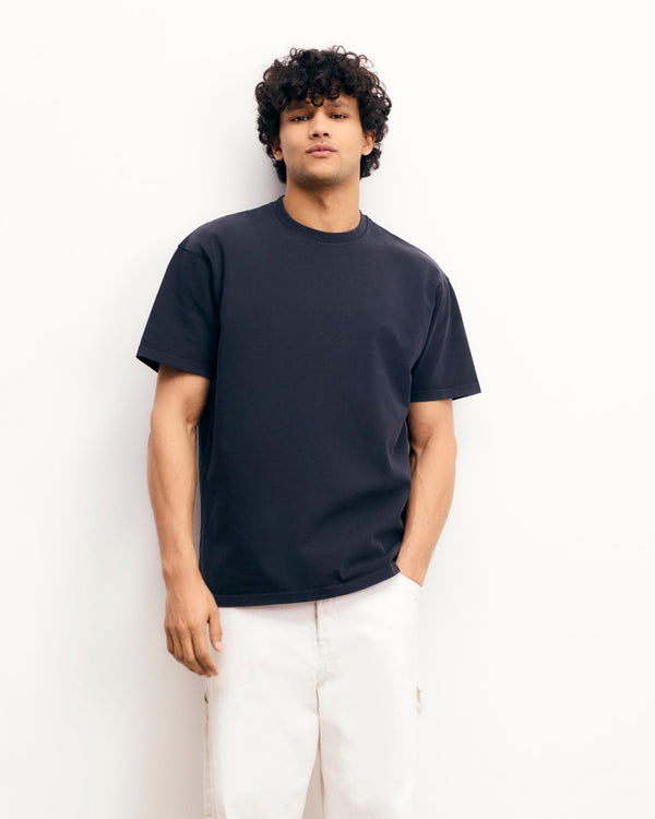 T-Shirt Col Rond Manches Courtes - Washed Black - Homme