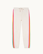 Jogging Droit Bandes Multicolores - Sable - Femme