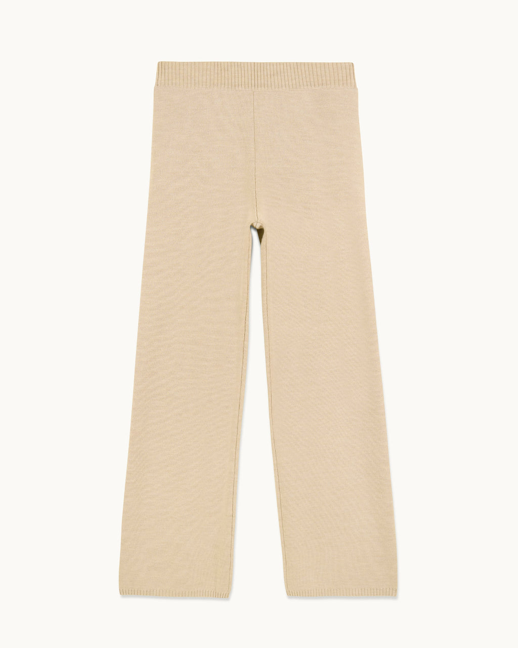 Pantalon Large - Beige Chine - Femme