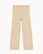 Pantalon Large - Beige Chine - Femme