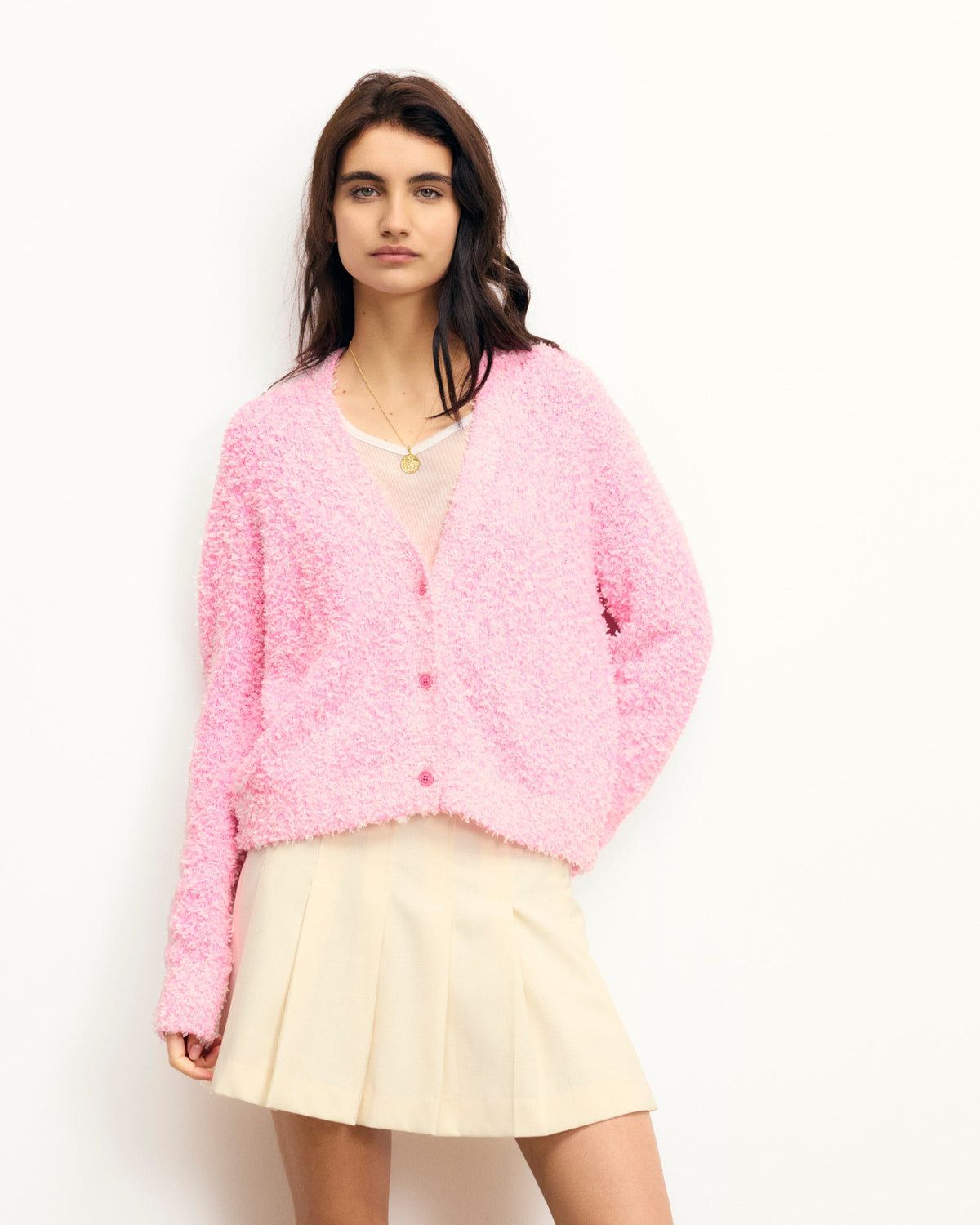 #label: Magdalena mesure 1,77m et porte une taille S