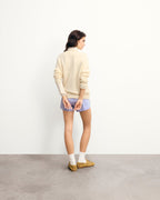 Pull Col Rond Cœur Broderie Future - Ecru - Femme