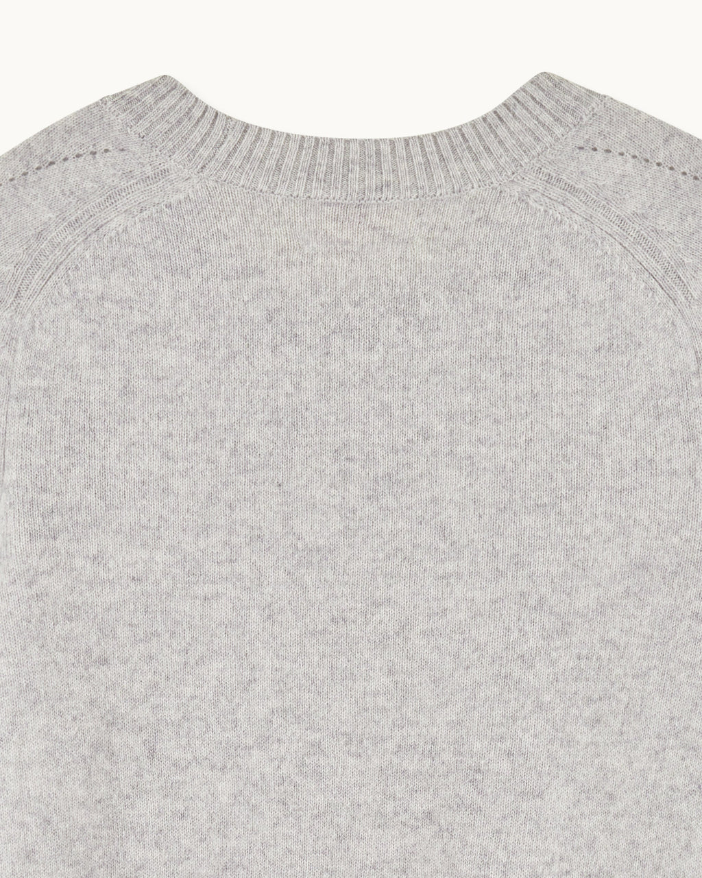 Pull Col Rond Cœurs - Gris Chiné Clair - Femme