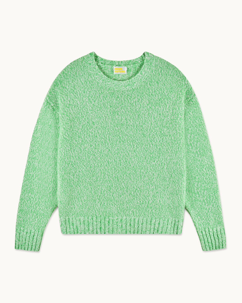 Jersey de Cuello Redondo Oversize - Spicy Green Mln - Mujer