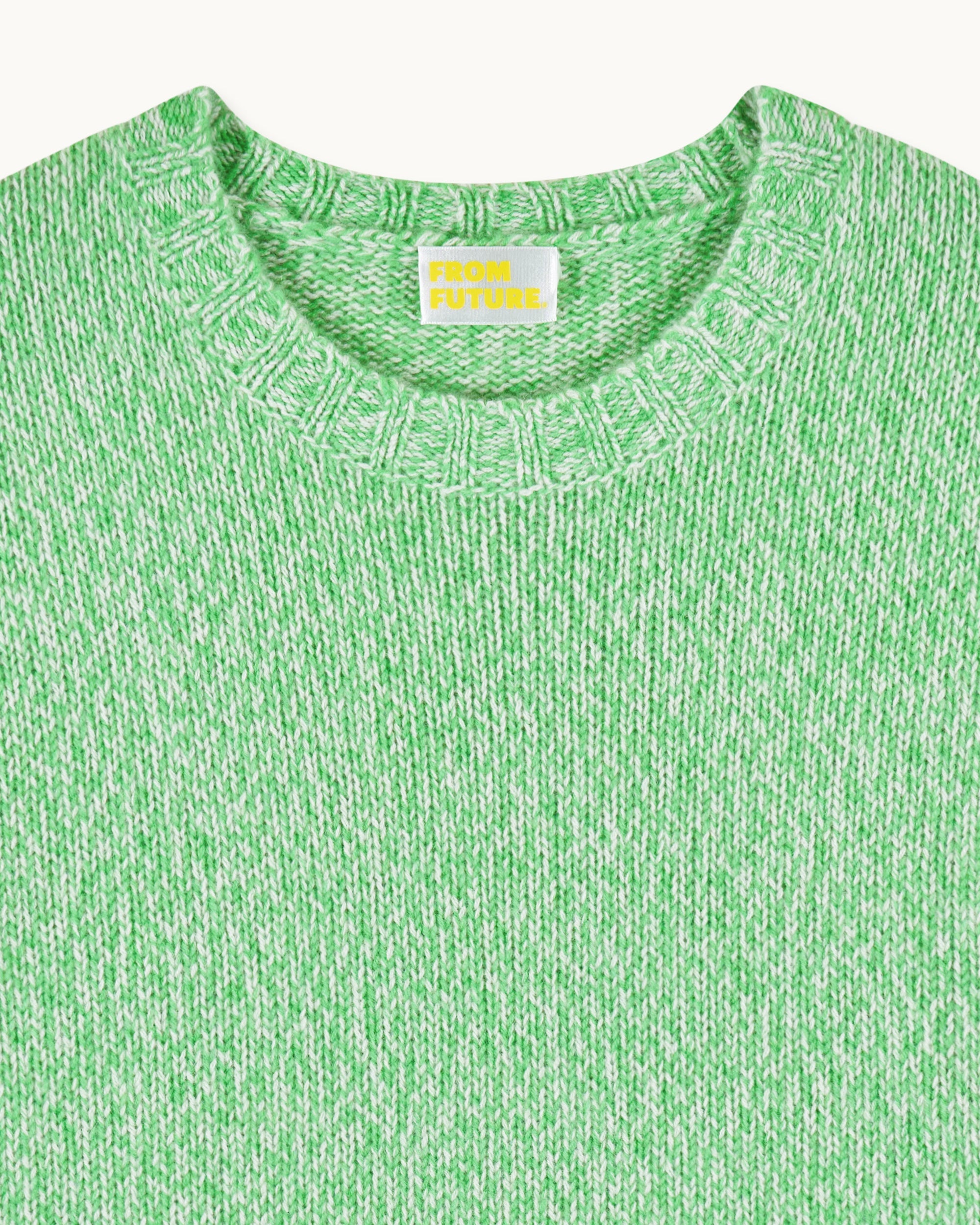 Jersey de Cuello Redondo Oversize - Spicy Green Mln - Mujer
