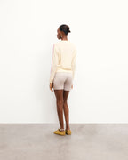 Pull Col Rond Tresses - Ecru - Femme