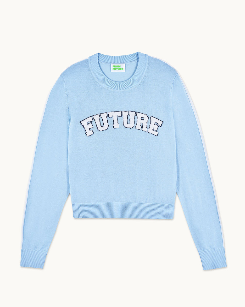 Pull Col Rond Future - Baby Blue - Femme