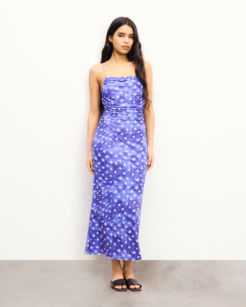 Ariela Long Strappy Dress - Night Glow - Women