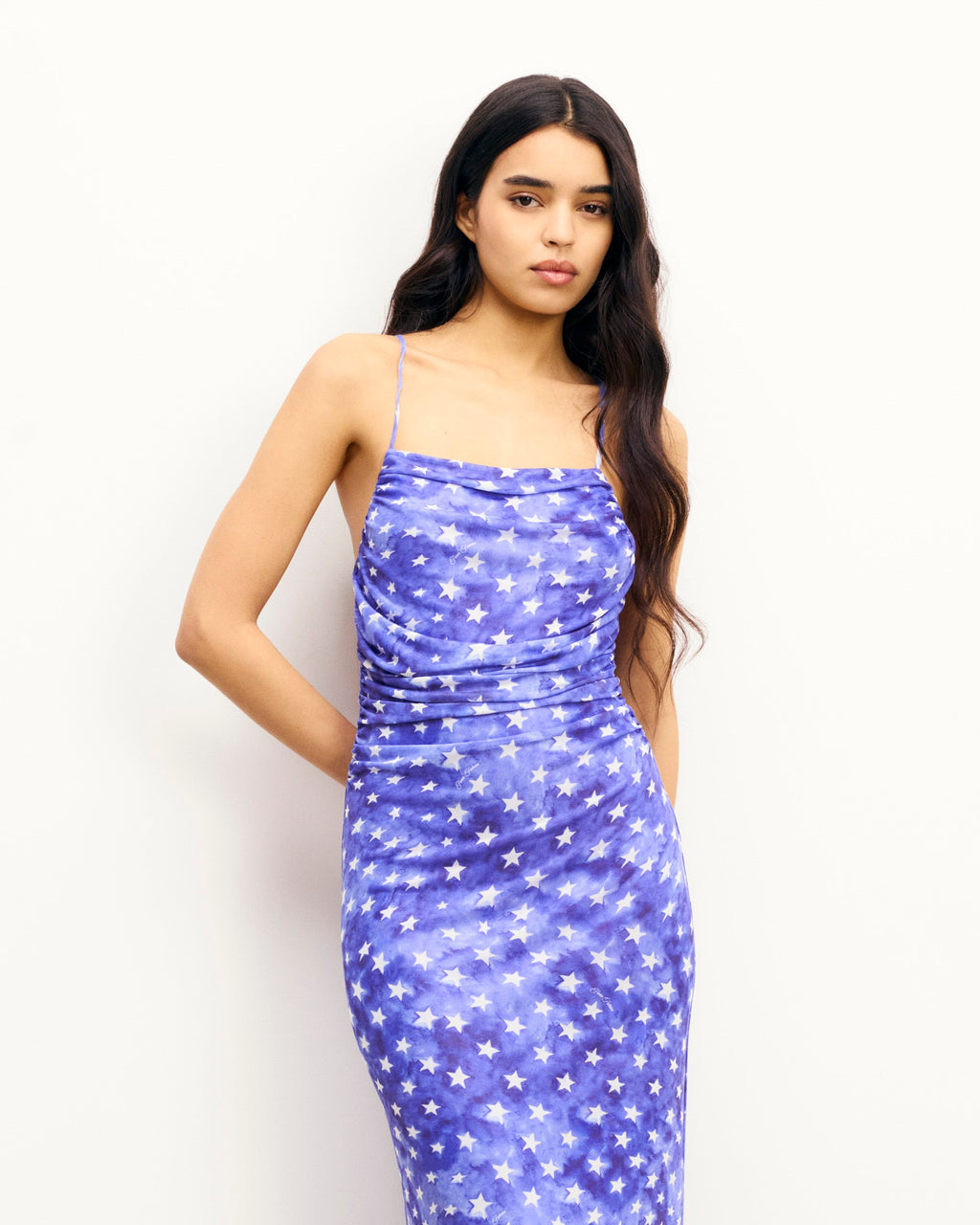 Ariela Long Strappy Dress - Night Glow - Women