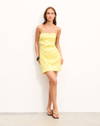 Robe Courte Bustier Nola - Sky Yellow - Femme