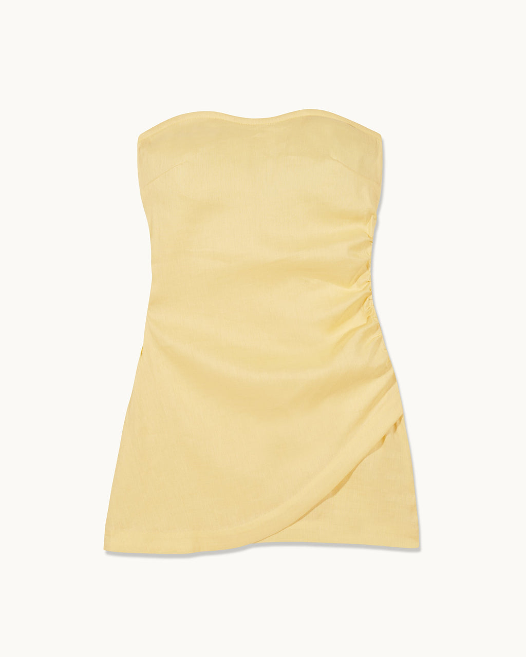 Robe Courte Bustier Nola - Sky Yellow - Femme