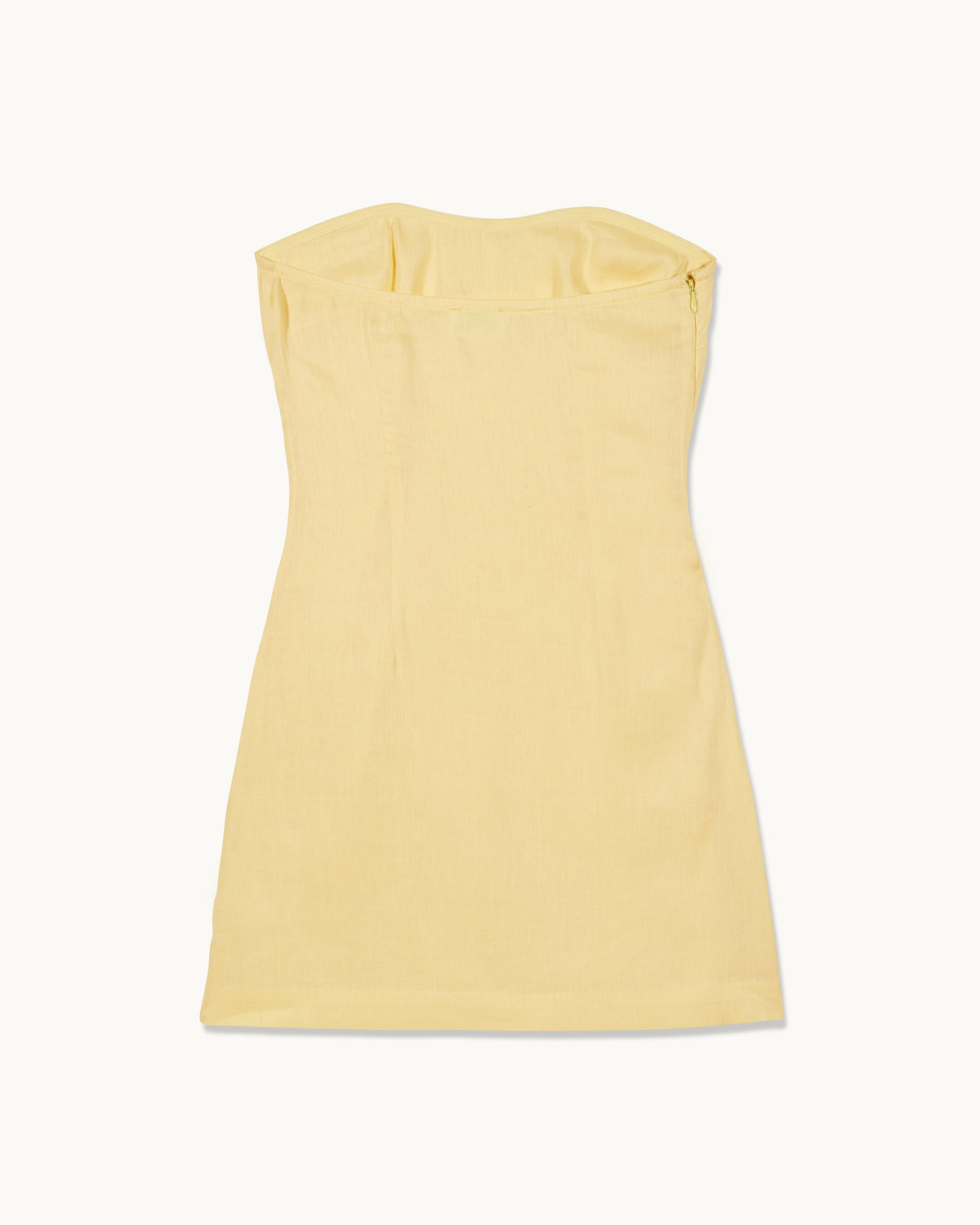Robe Courte Bustier Nola - Sky Yellow - Femme