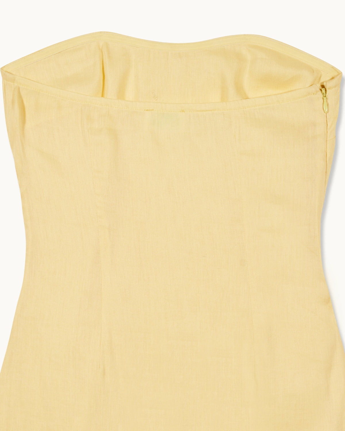 Robe Courte Bustier Nola - Sky Yellow - Femme