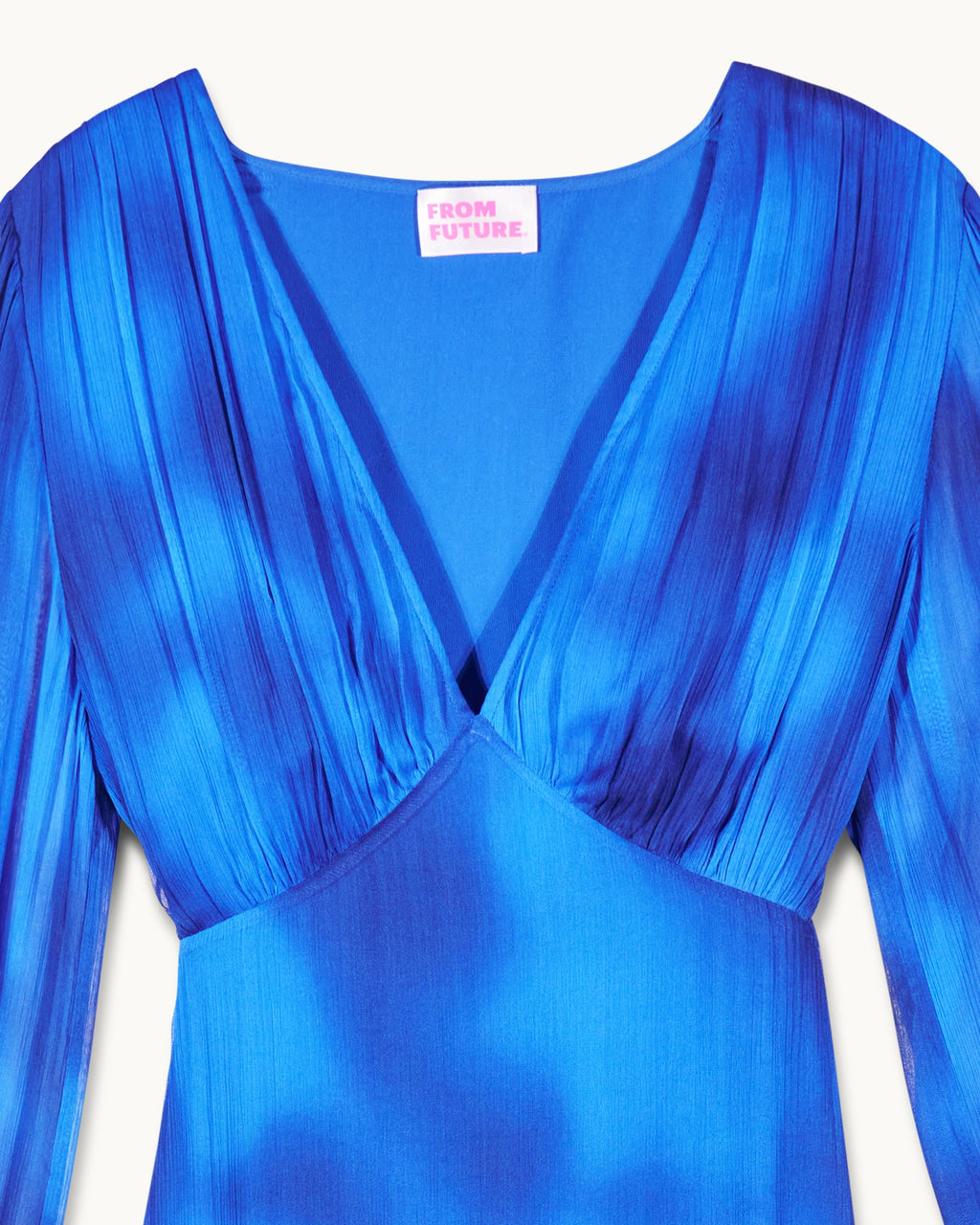 Giovanna Long-Sleeved Dress - Fuzzy Blue - Women