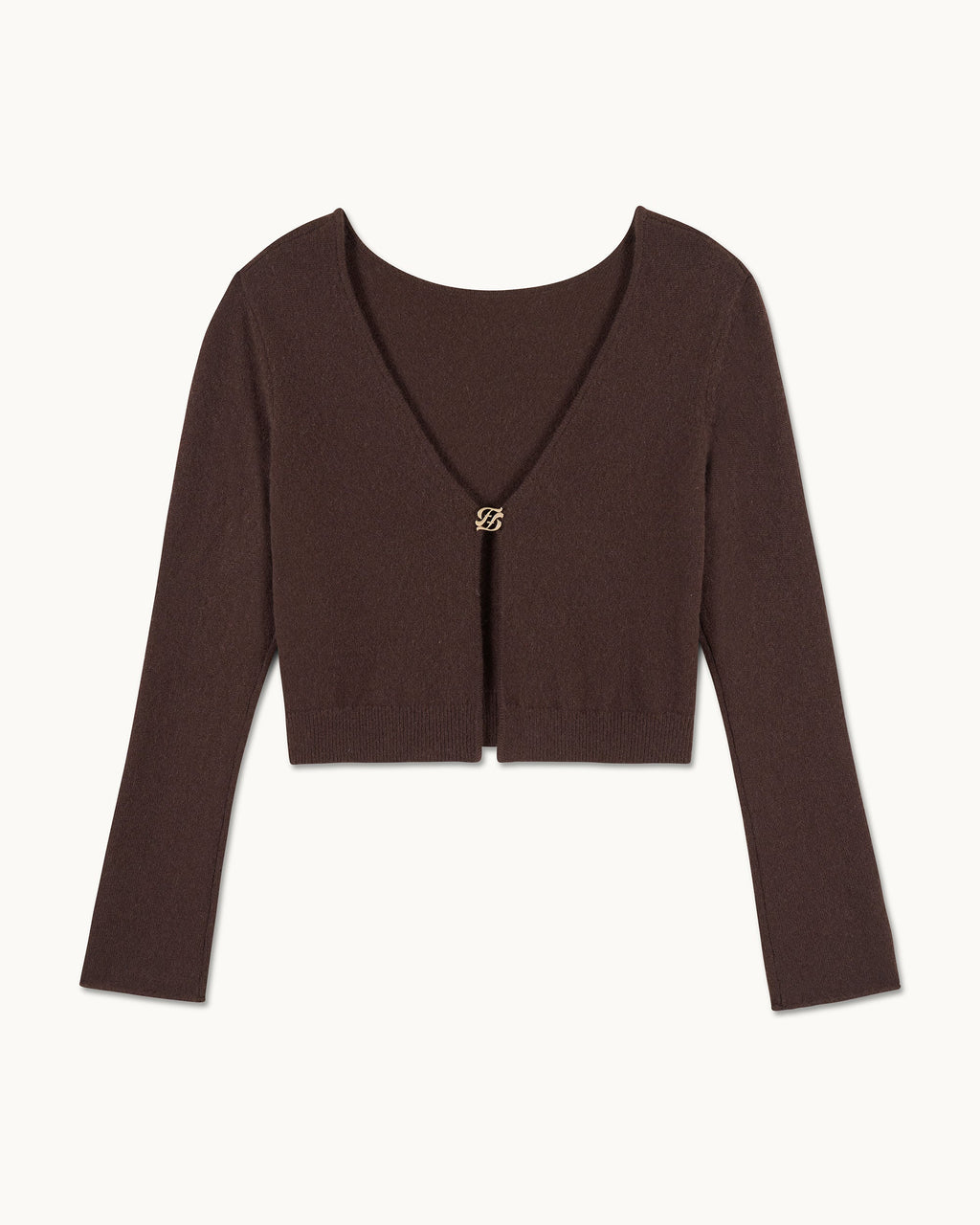 Top Manches Longues Dos Nu - Chocolat - Femme