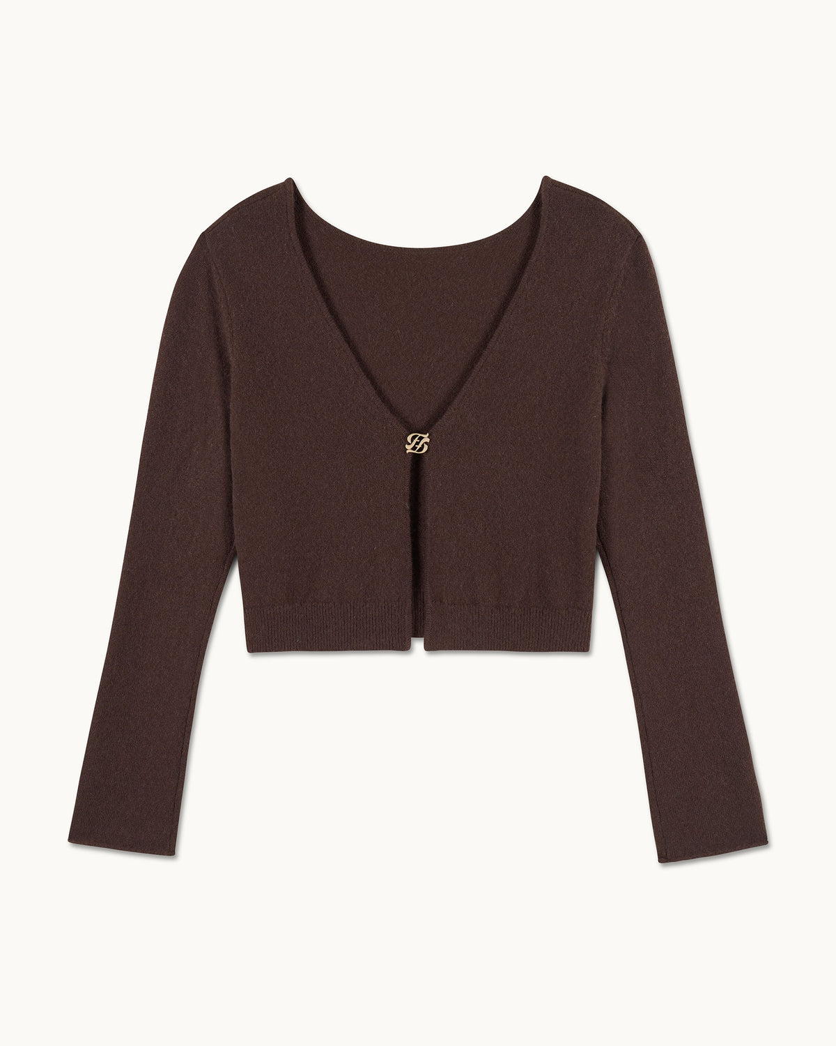 Top Manches Longues Dos Nu - Chocolat - Femme