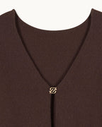 Top Manches Longues Dos Nu - Chocolat - Femme