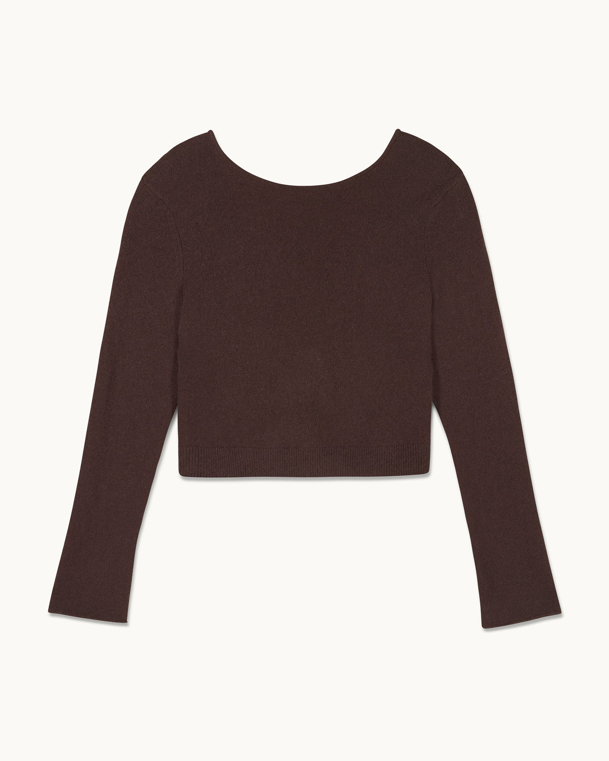 Top Manches Longues Dos Nu - Chocolat - Femme