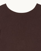 Top Manches Longues Dos Nu - Chocolat - Femme