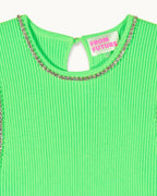 Top Débardeur Col Strass - Sunset Green - Femme