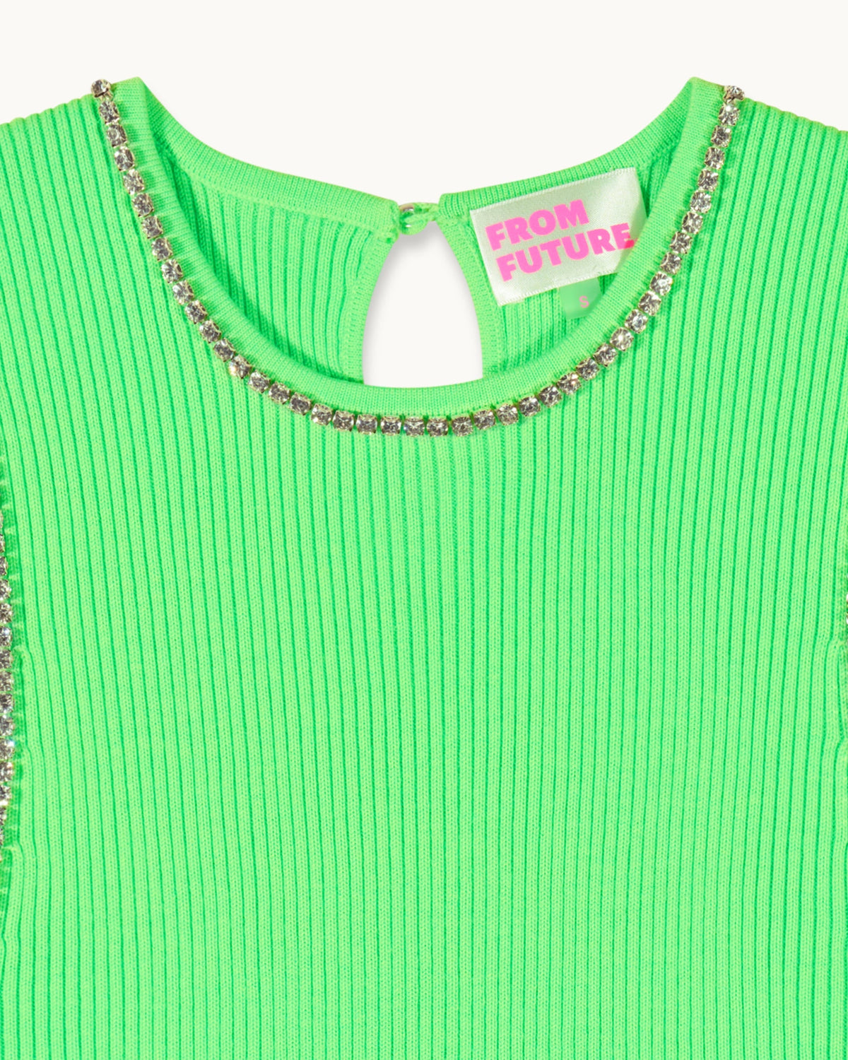 Top Débardeur Col Strass - Sunset Green - Femme
