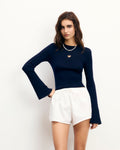 Top Manches Longues - Navy - Femme