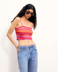 Top Bretelles - Multi Rose/Orng - Femme