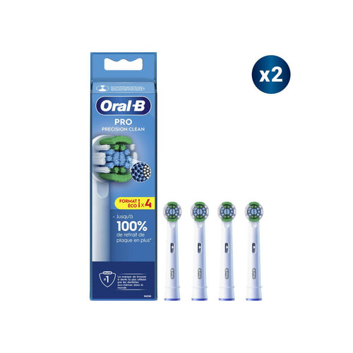 Oral-B Precision Clean X-Filaments - 4 Brossettes  - Compatibles Toutes Brosses Sauf Io