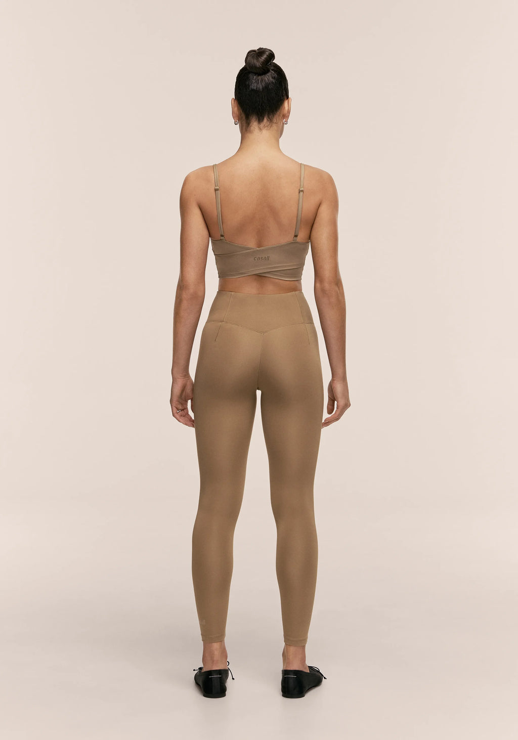 Soft Touch High Waist Tights - Light Khaki