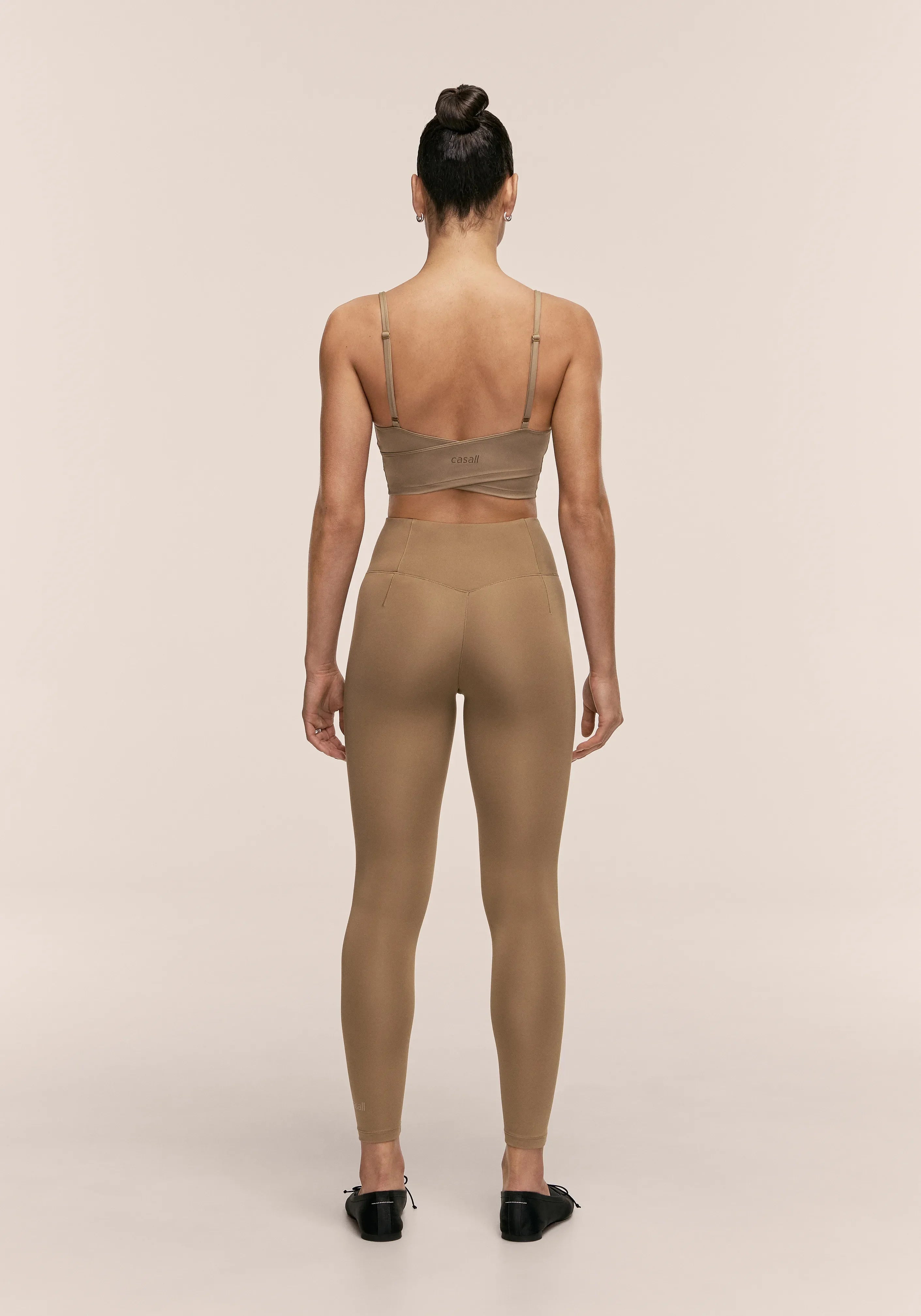 Soft Touch High Waist Tights - Light Khaki
