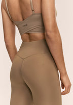 Soft Touch High Waist Tights - Light Khaki