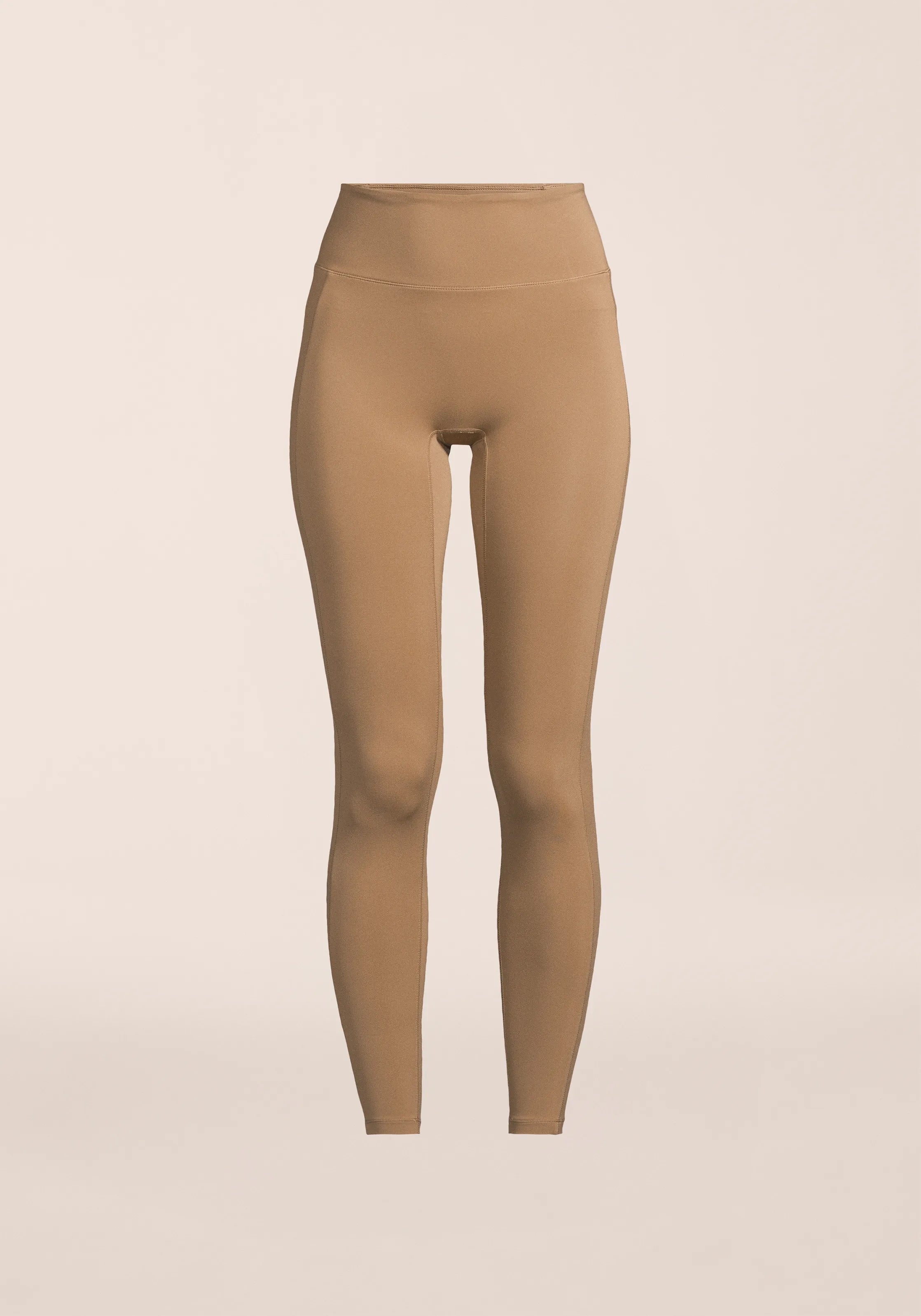 Soft Touch High Waist Tights - Light Khaki