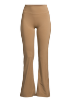 Soft Touch Flared Pants - Light Khaki