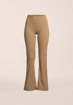 Soft Touch Flared Pants - Light Khaki