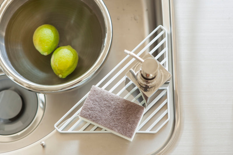 Égouttoir D'Angle Pour Évier - Tower - Blanc