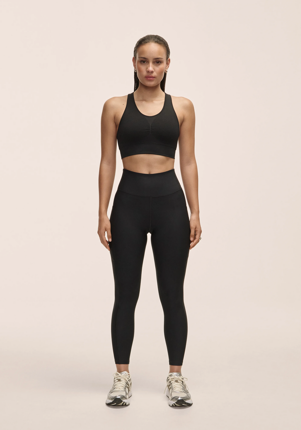 Pure Pocket High Waist Tights - Black