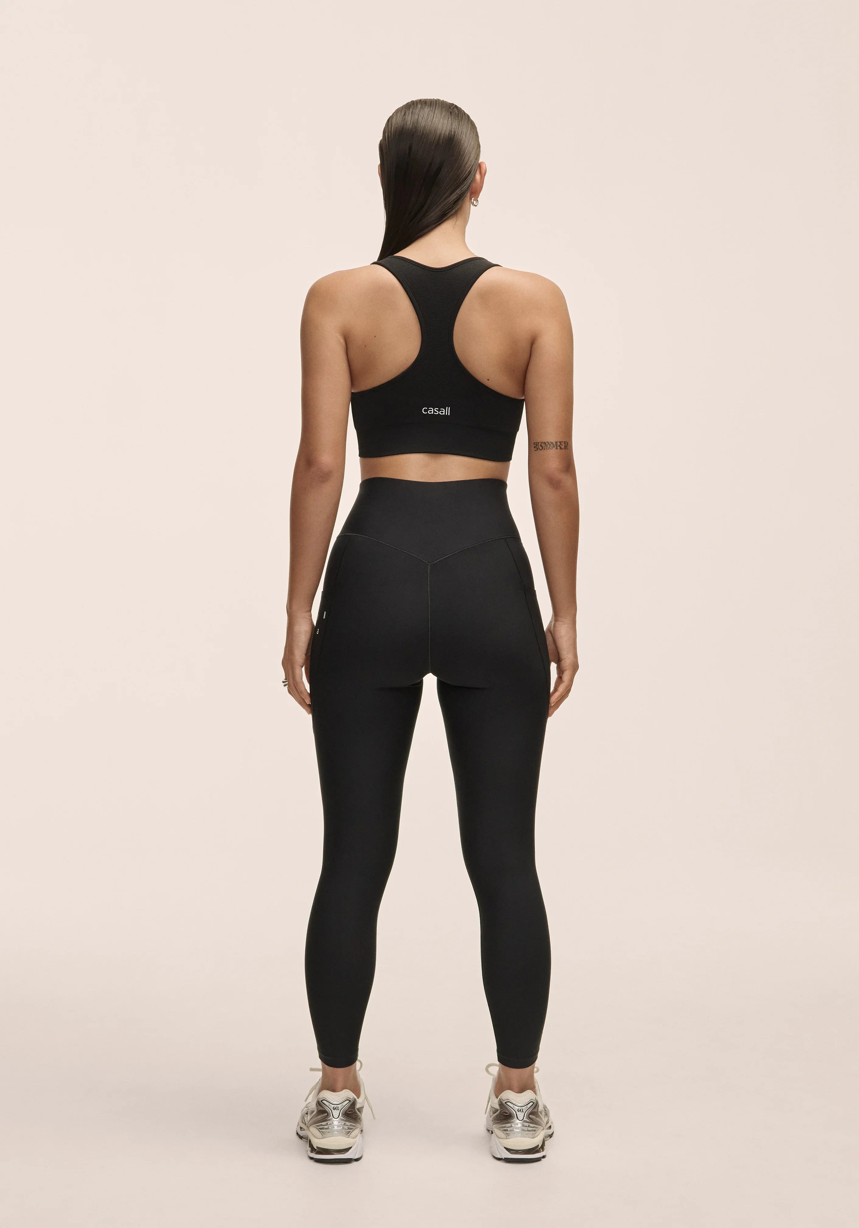 Pure Pocket High Waist Tights - Black