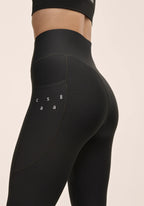 Pure Pocket High Waist Tights - Black