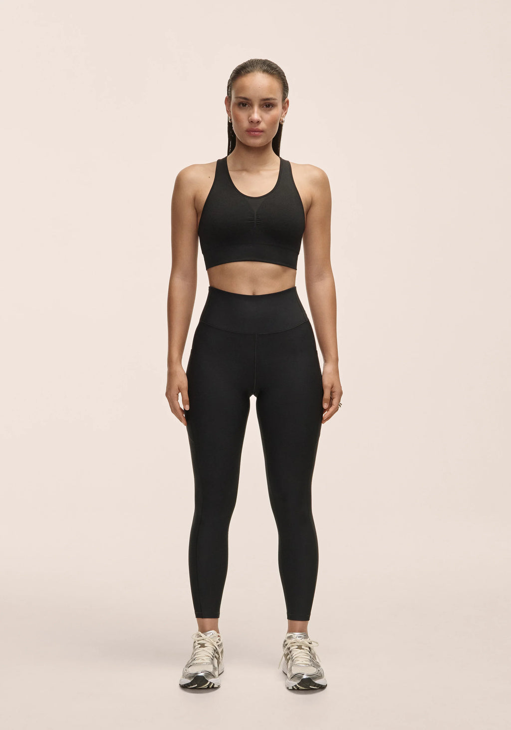 Pure Pocket High Waist Tights - Black