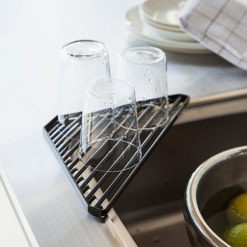 Égouttoir D'Angle Pour Évier Tower - Noir