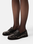 Mocasines Muse metalizados - Negro