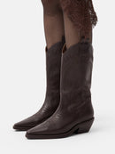 Botas de hojas de acebo - Marrón