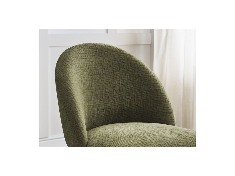 Lot De 4 Chaises Lalie - Tissu Texturé Et Pieds Étoile - Vert