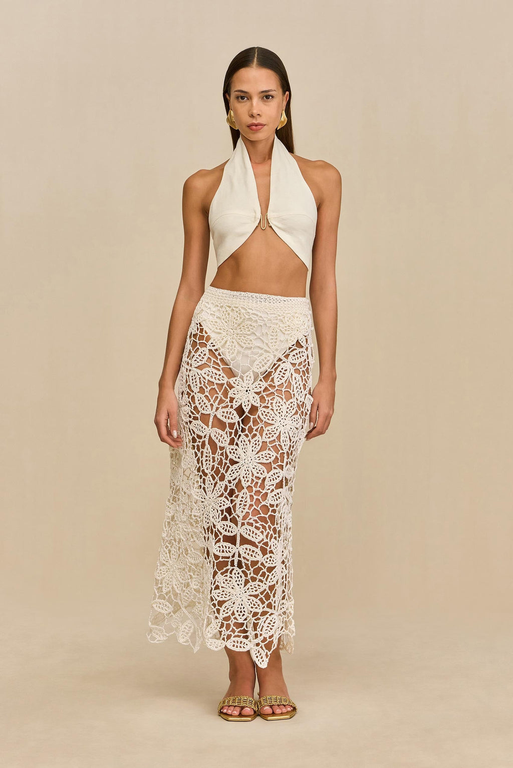 Falda Amina - White