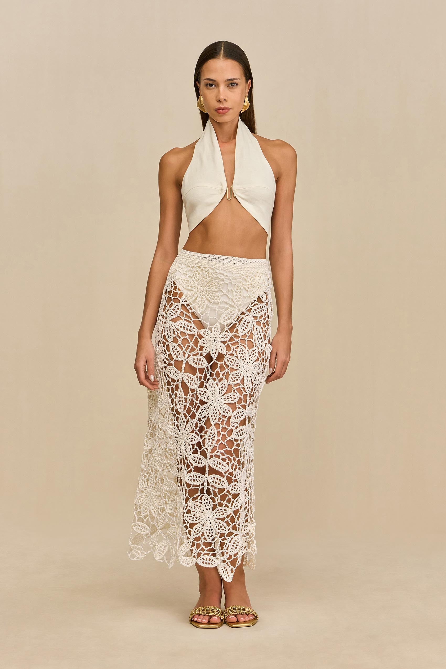 Falda Amina - White