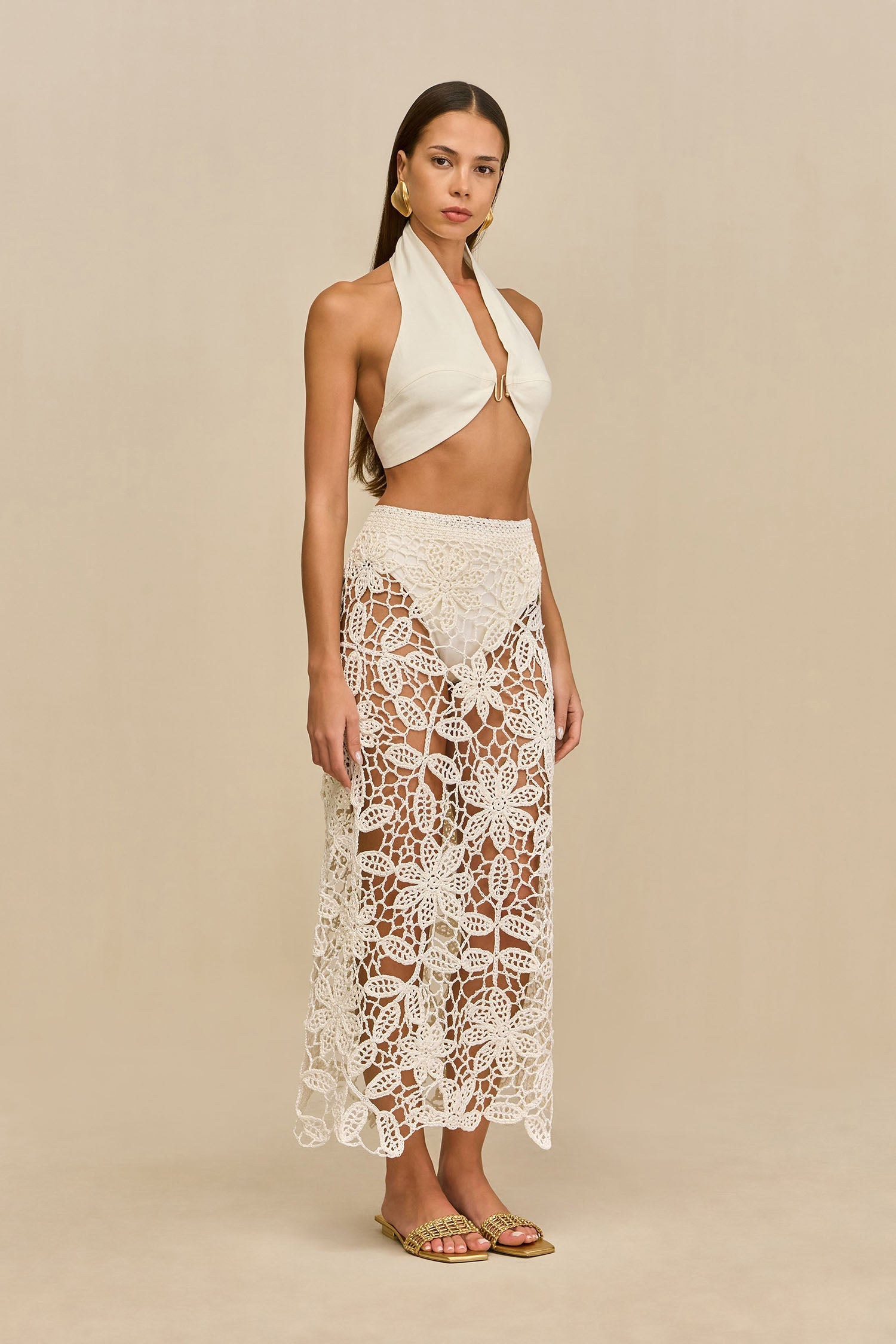 Falda Amina - White